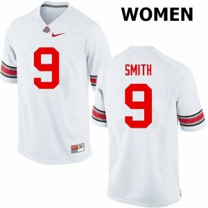 Women's Ohio State Buckeyes #9 Devin Smith White Nike NCAA College Football Jersey Copuon ZRY4244XG